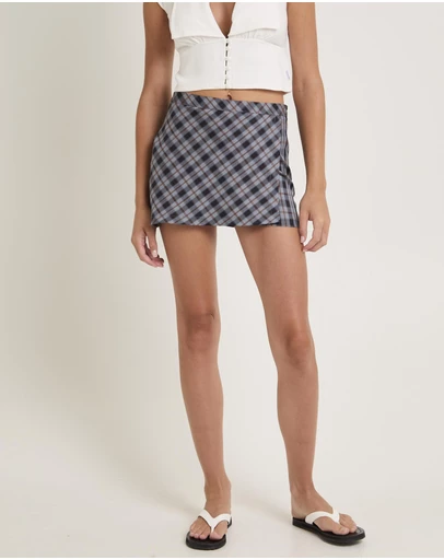Insight - Checka Mini Skirt