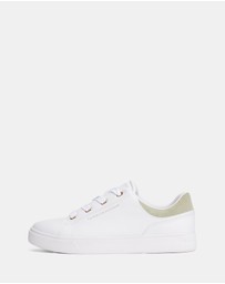 Tommy Hilfiger - Leather Cupsole Sneakers - Women's
