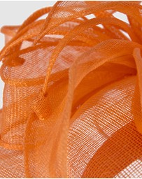 Max Alexander - Large Orange Sinamay Fascinator Hat