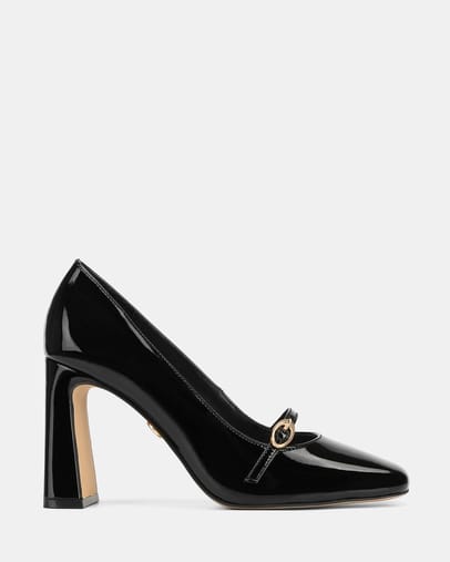 BLACK PATENT LEATHER