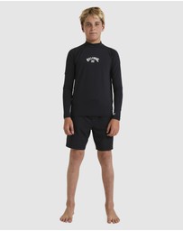 Billabong - Boys 8 to 16 All Day Arch Rash Vest