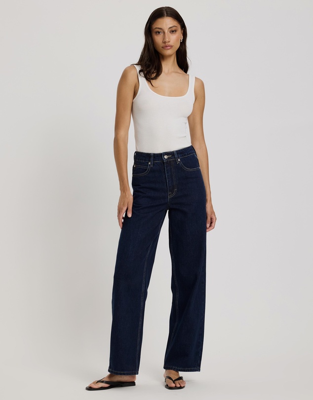 Atmos&Here - Mabel High Rise Wide Leg Jeans