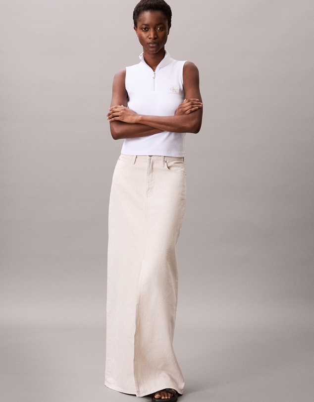 Calvin Klein Jeans - Sleeveless Quarter Zip Top
