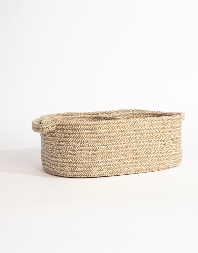 Living Textiles - 3 Pc Cotton Rope Storage Set - Natural
