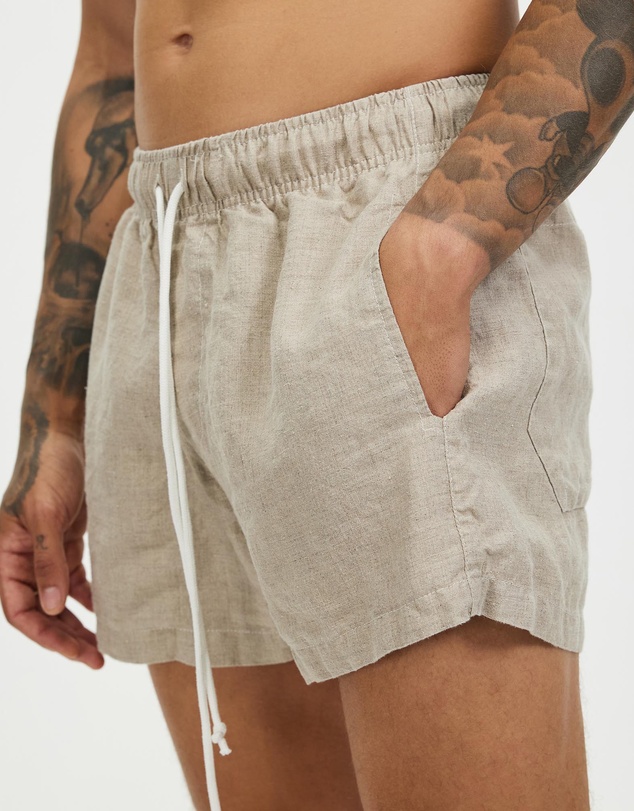 Surrounded By Ghosts - The Gembone Linen Drawstring Shorts
