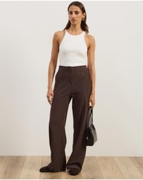 Atmos&Here - Vaila Tailored Wide Leg Pants