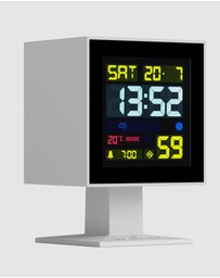Newgate - Newgate Monolith Lcd Alarm Clock White