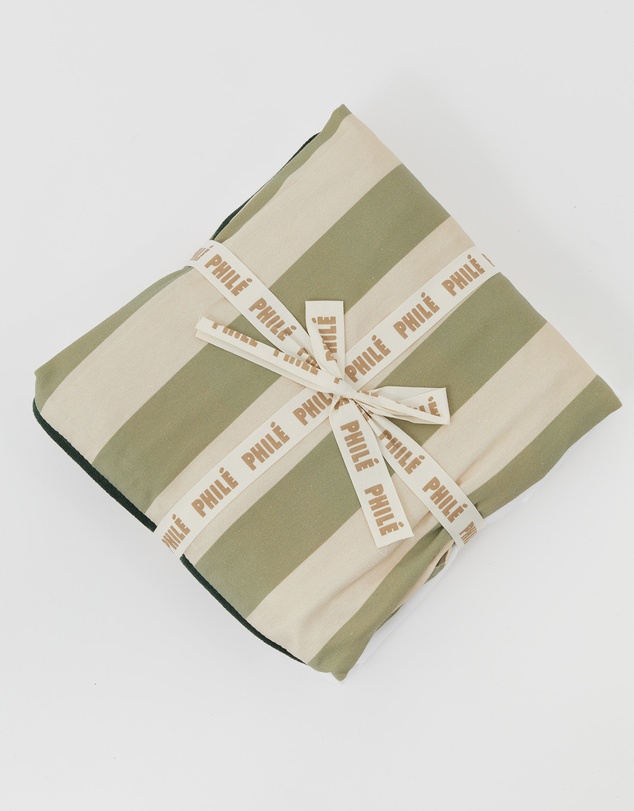 Phile - Striped Toddler Lounger – Green