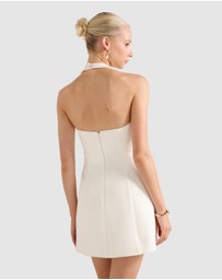 Forever New - Anika Flower Halter Neck Mini Dress
