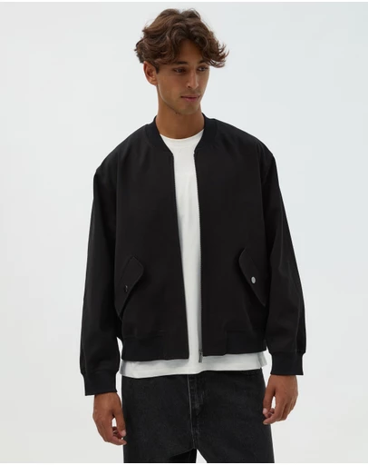 AERE - Wool Blend Bomber Jacket