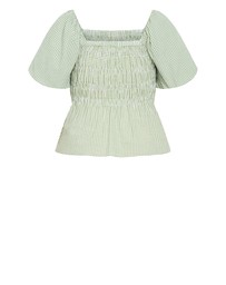 City Chic - Blaire Gingham Top