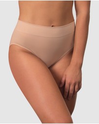 B Free Intimate Apparel - Smooth-Touch Contour High Cut Briefs - 3 Pack