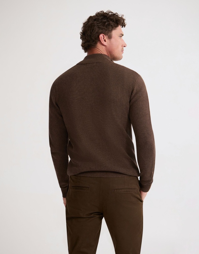 Oxford - Robert Zip Neck Knit Pullover