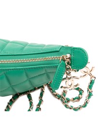 Pre-Loved by Azura Reborn - Pre-Loved Small Quilted Lambskin Chain Around Hook Hobo Bag