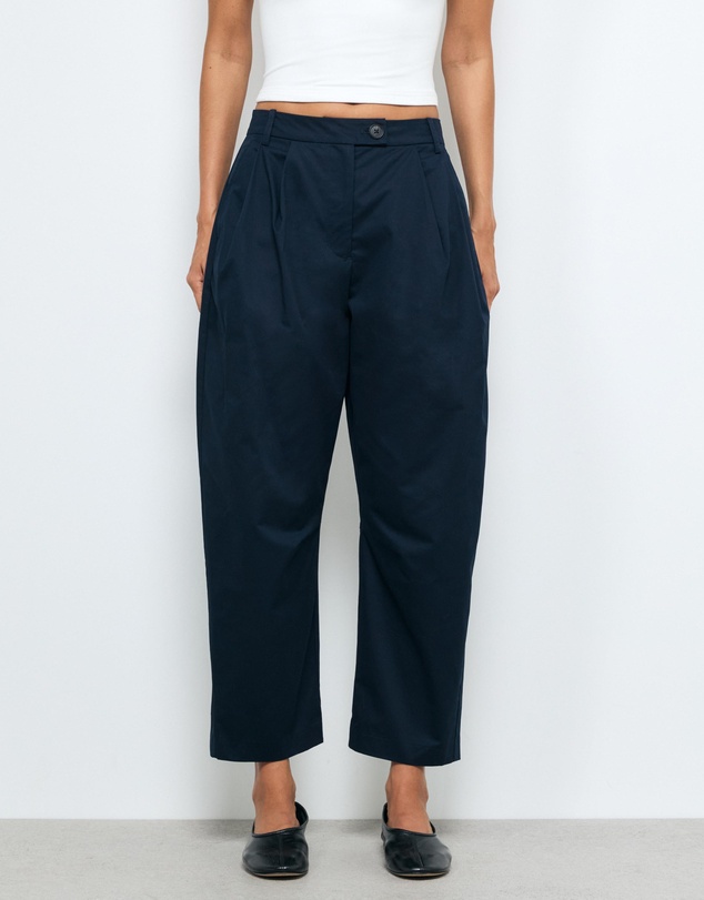 AERE - Sian Organic Cotton Barrel Leg Pants