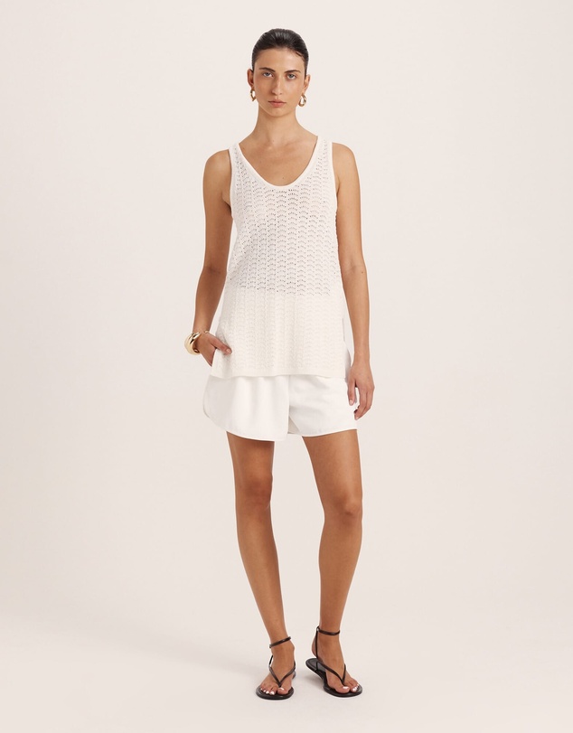 SABA - Prue Cotton Crochet Tank
