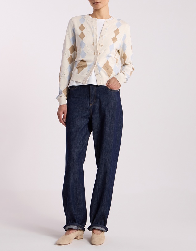 David Lawrence - Huntley Cotton Argyle Cardigan
