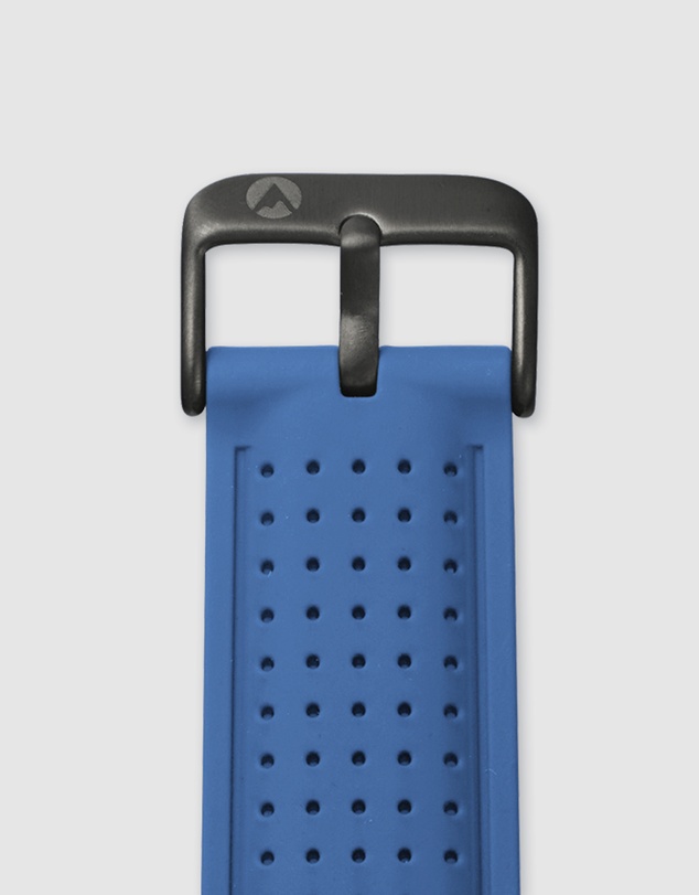 Maxum - Raglan Band Blue Silicone Strap Black Buckle