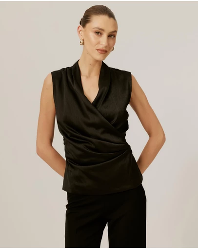 Tussah - Drape Neck Top