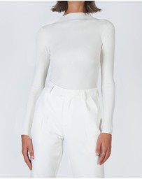 Lydan The Label - Mock Neck Long Sleeve Knit