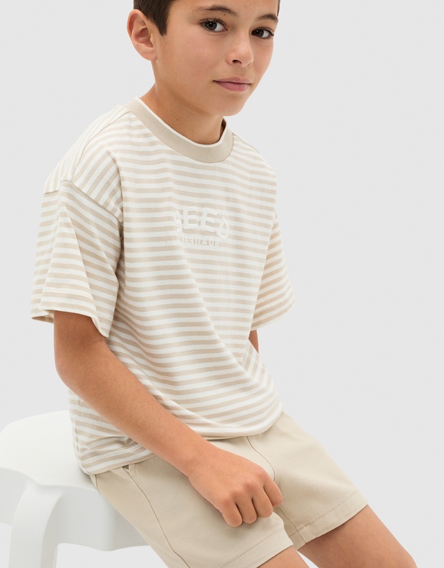 Seed Heritage - Core Stripe Logo Tee