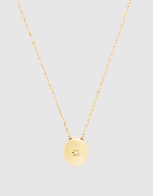 Wanderlust + Co - Falling Star Heirloom Locket Necklace