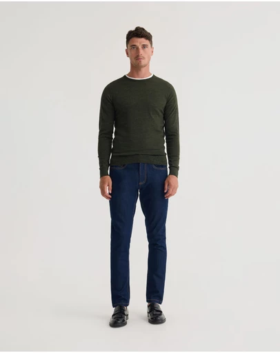 Oxford - Crew Neck Pure Wool Pullover