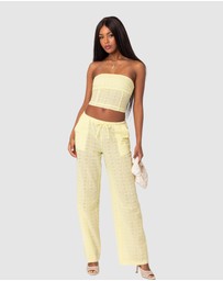EDIKTED - Lemon Lacey Cotton Corset