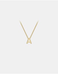 Zoe Olivia - 9K Gold Initial A Necklace