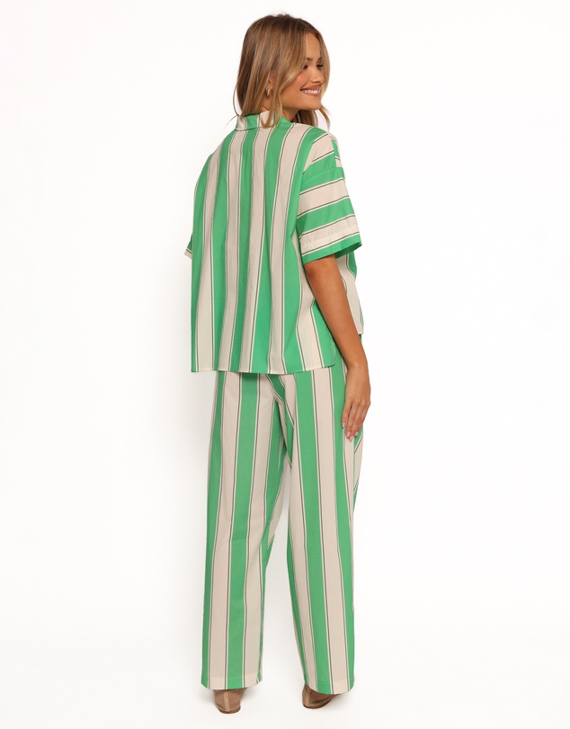 Petal & Pup - Shailene Pant - Green Stripe