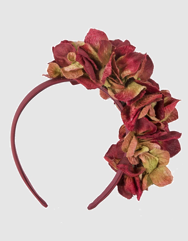 Max Alexander - Burgundy Flowers Fascinator
