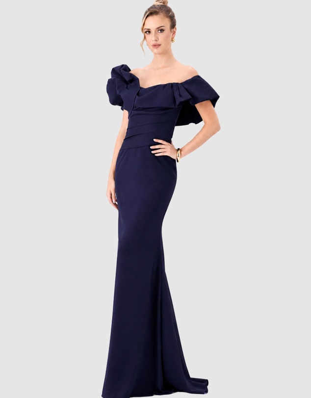 Bariano - Sminty Dramatic Frill Gown