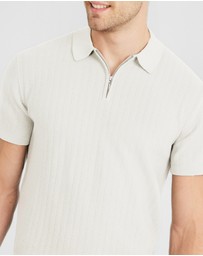 Tarocash - Darius Zip Knit Polo