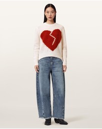 AllSaints - Luvheart Wool-Alpaca Blend Crew