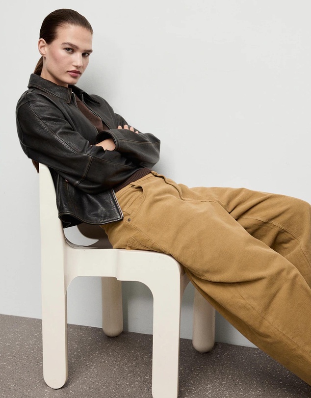 M.N.G - Wide-Leg Low-Rise Corduroy Jeans