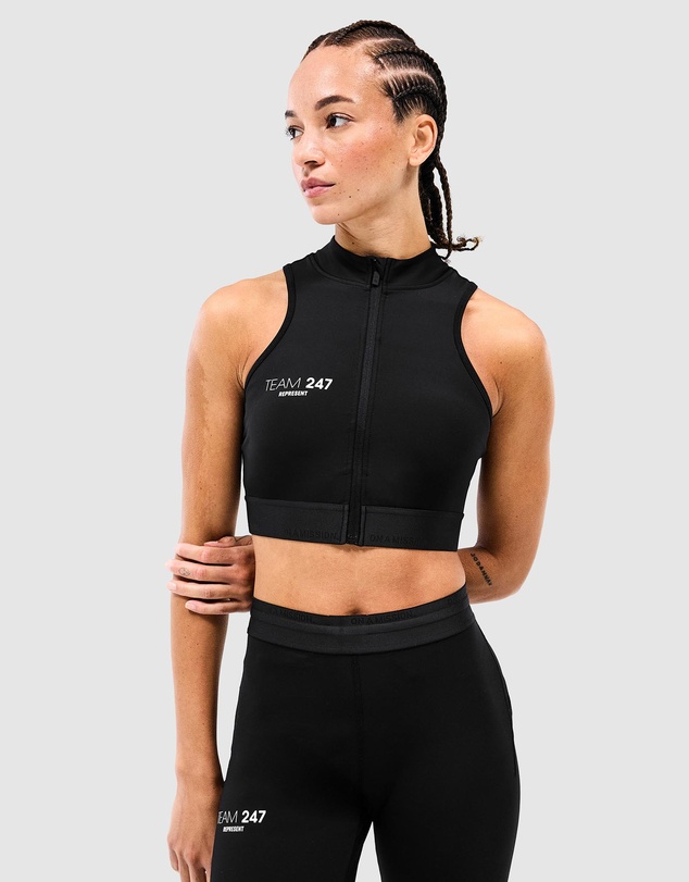 Represent 247 - 247 Zip Front Performance Crop