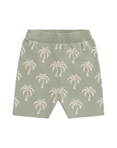Kynd Baby - Jacquard Knit Bike Short Sage - Size 1