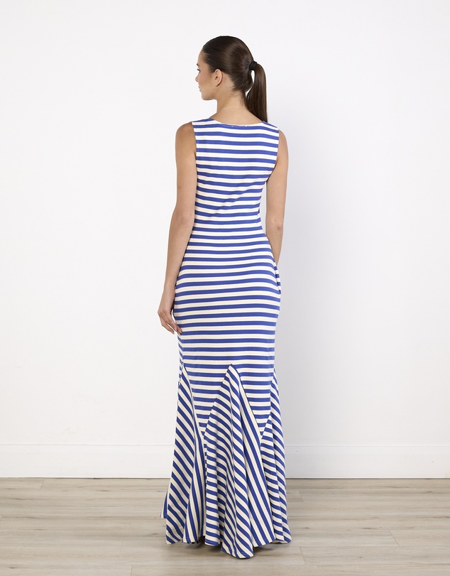Cirkular - Pre-Loved - Luuda Striped Jersey Maxi dress