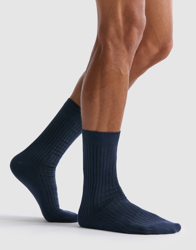 Ambra - Ambra Men's Organic Cotton Crew Sock 3 Pair Pack