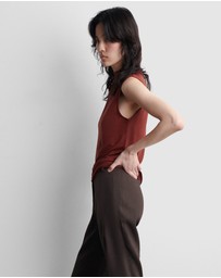 COS - Draped Turtleneck Tank Top