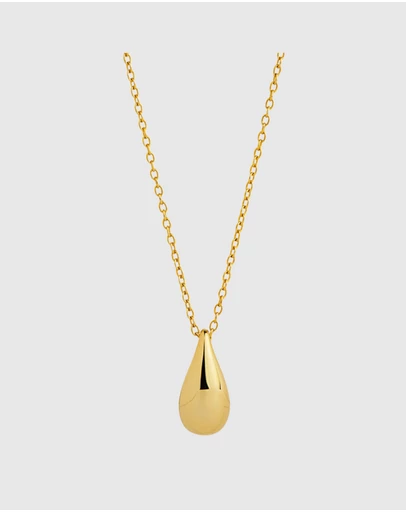 Najo - Eau Yellow Gold Necklace (45cm+ext)