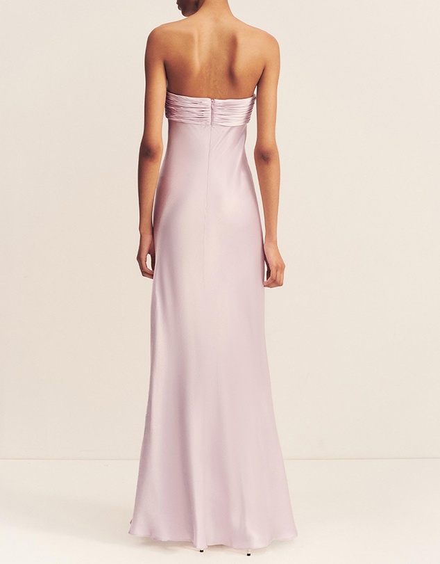 Shona Joy - La Lune Strapless Ruched Bodice Maxi Dress