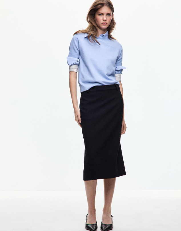 M.N.G - Short-Sleeved Knitted Sweater