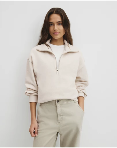 Country Road - Australian Cotton Funnel Neck Sweat