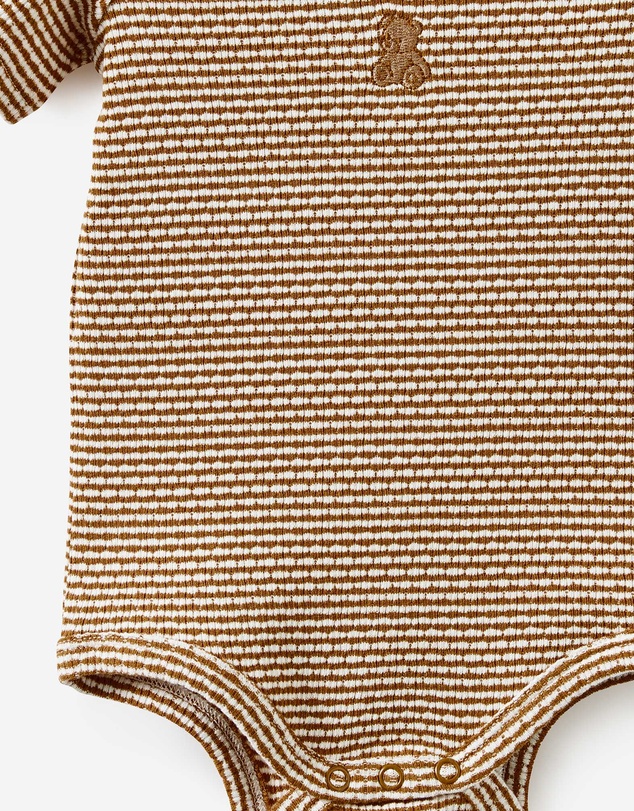 Cotton On Kids - Organic Pointelle Short Sleeve Bubbysuit