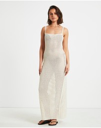 Subtitled - Calypso Crochet Midi Dress