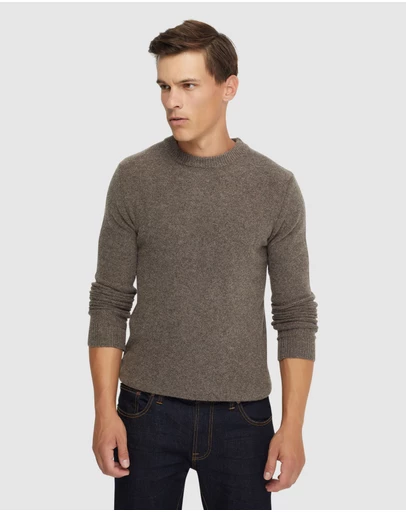 Oxford - Leon Crew Neck Wool Rich Knit
