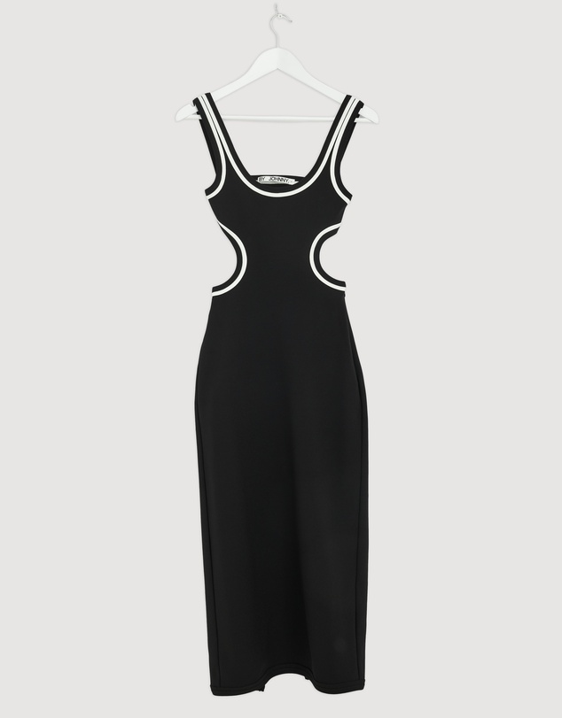 Revibe - Repaired BY JOHNNY. Milly Cut Out Midi Dress - AU 8
