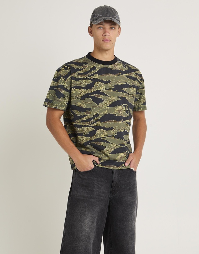 Insight - Tiger Camo Cropped T-Shirt