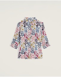 Seasalt - Seasalt Cornwall Multi Larissa Shirt in Crinkled Organic Cotton